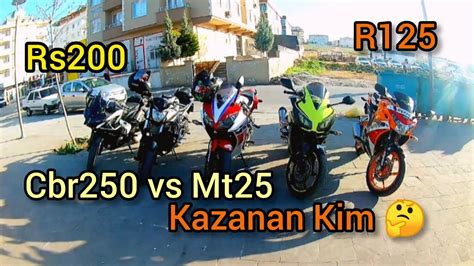 CBR250 vs MT25 GRUP GAZLAMASI MOTOVLOG SERİSİ YouTube