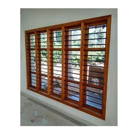 Brown Teak Wood Window Rectangular At Rs 1000 Square Feet In Chennai