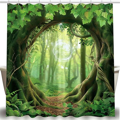 Step Into A Mystical Realm With Our Enchanted Forest Shower Curtain