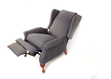 Wingback La Z Boy Reclining Upholstered Arm Chair Ebth