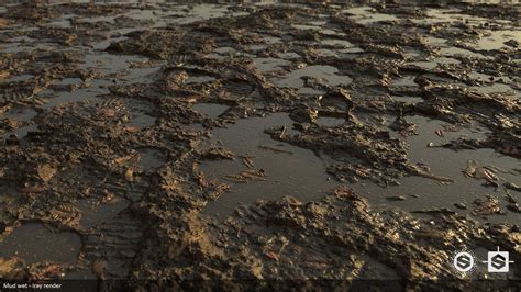 Wet Mud Substance For Texture Creation