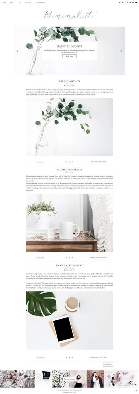 Minimalist Blog Templates