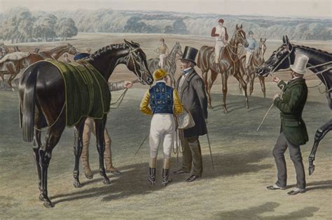 Huge Old Horse Racing Print | From a unique collection of antique and ...