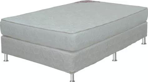 Sommier Deseos Plaza Y Media Espuma Aire 120x190x20 D26 Color Blanco