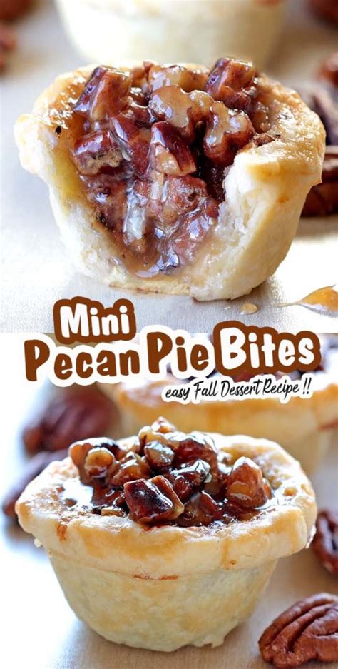 Mini Pecan Pie Bites Sugar Apron