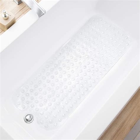 Hitslam Non Slip Bath Mat For Tub 101 X 40cm Extra Long Shower Mat