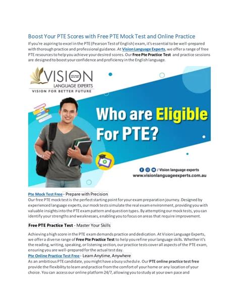 PPT Boost Your PTE Scores With Free PTE Mock Test And Online Practice