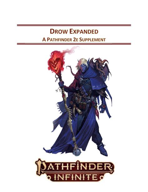 Drow Expanded: A Pathfinder 2e Supplement - Paizo | Pathfinder Infinite