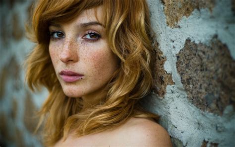 Women Brown Eyes Vica Kerekes Red Dress Redhead Freckles Eva