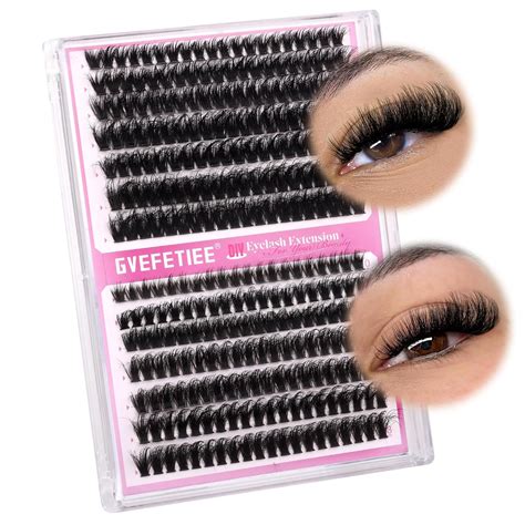 Amazon Gvefetiee Fluffy Lash Clusters Diy Eyelash Extension