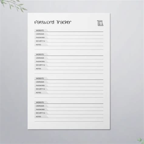 Password Tracker Logbook Kdp Interior Masterbundles