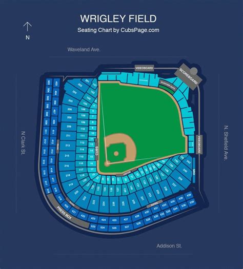 Elegant Chicago Cubs Seating Chart