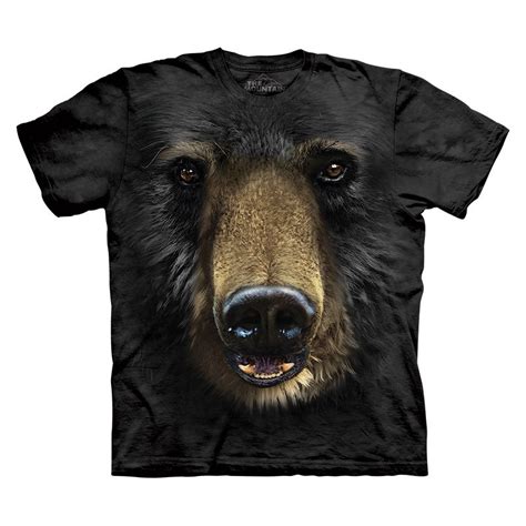 Black Bear Face T-Shirt - clothingmonster.com