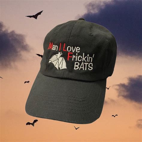 MILF Frickin Bats Dad Hat Unisex Machine Embroidered Black Dad Hat Etsy