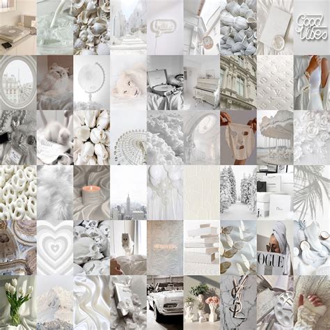 140pcs White Wall Collage Kit Aesthetic White Nude Boujee Etsy