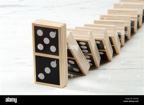 Hamburg Lined Up The Dominoes Falling Stock Photo Alamy