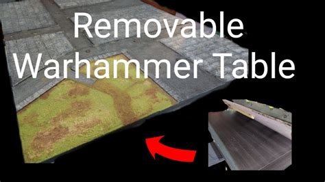 How To Make A Removable Warhammer Table That Fits On Any Table Youtube