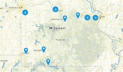 Katy Trail Map With Mile Markers - Maps For You