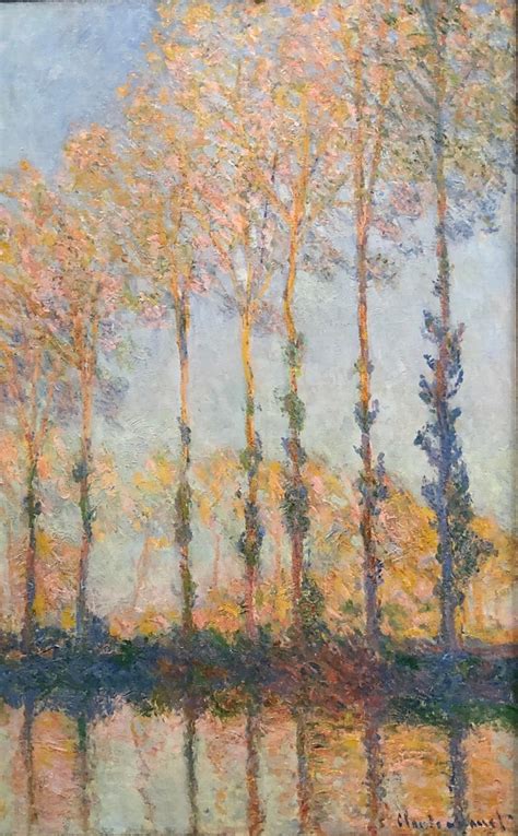 1891 Claude Monet Poplars End Of Autumn R M Lenox Flickr