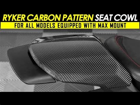 Can Am Ryker Carbon Fiber Pattern Mono Seat Cowl Youtube