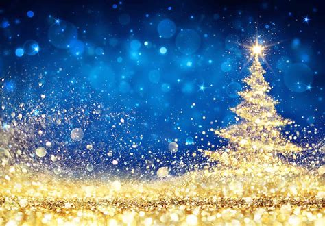 Blue Gold Christmas Wallpapers Wallpaper Cave