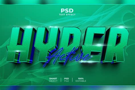 Hyper Active 3d Editable Text Effect