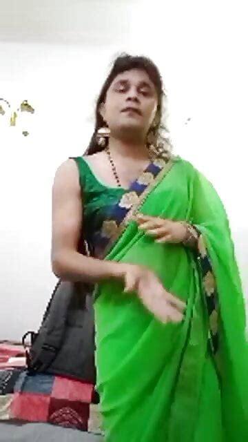 Indian Crossdresser Shreya In Green Saree Free Gay Porn Xhamster
