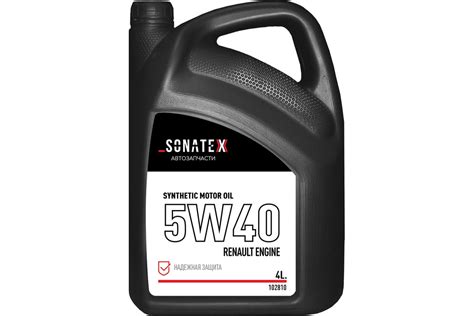 Моторное масло Sonatex 5W40 Renault Engine 4 л 102810 - выгодная цена ...
