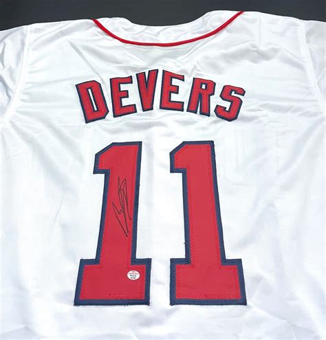 Rafael Devers Boston Red Sox Autographed Signed Jersey With Etsy