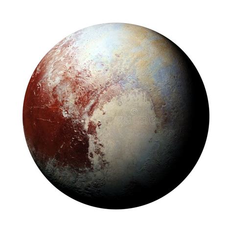 Dwarf Planet Pluto Isolated On White Background Elements Of This Image