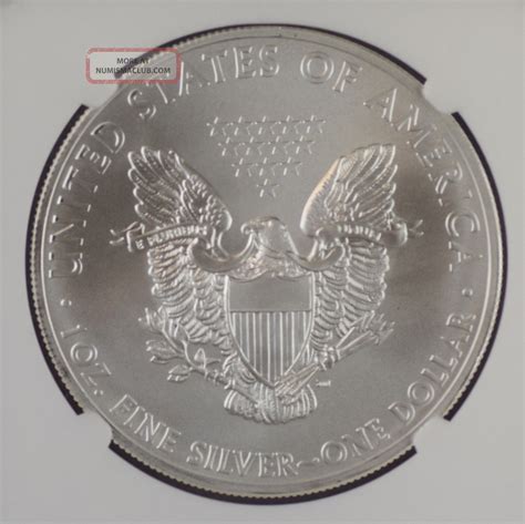 S American Silver Eagle Ngc Ms First Releases Struck At San