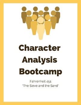 Tracking Character In Fahrenheit Character Analysis Bootcamp