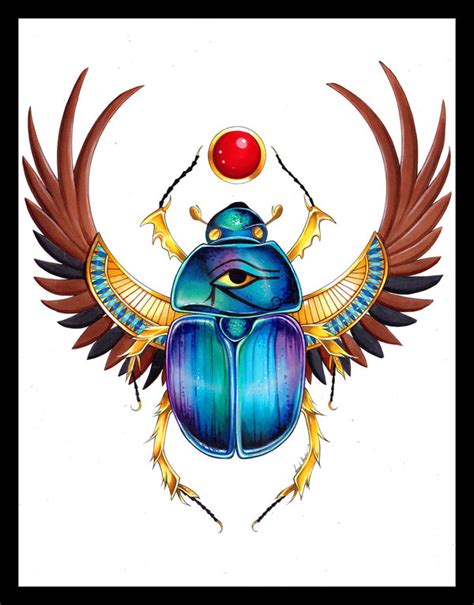 Egyptian Scarab Beetle Drawing at GetDrawings | Free download