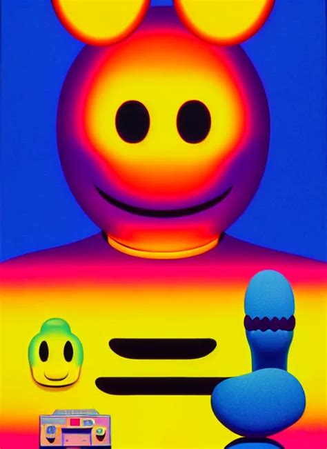 Acid Smiley By Shusei Nagaoka Kaws David Rudnick Stable Diffusion