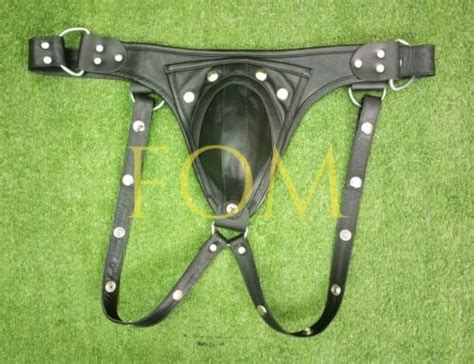 Genuine Leather Underwear Adult Jockstrap Gay Thong Fetish Mens Jock Strap Ebay