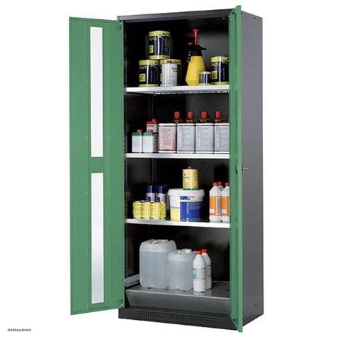 Asecos Chemical Storage Cabinet CS CLASSIC G 81 Cm Height 195 Cm 842 65