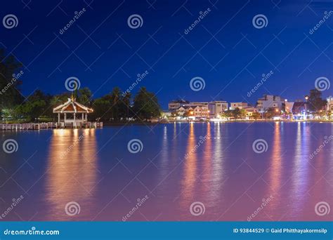 Bung Phalanchai Lake, Public Park and Landmark of Roi Et Province, Northeastern Thailand, with ...