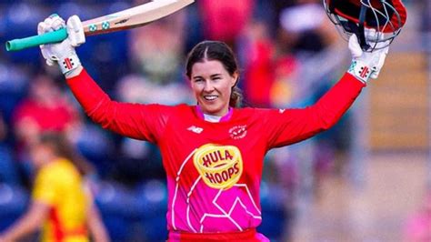 Welsh Fire Skipper Tammy Beaumont Becomes First Woman To Hit Century In