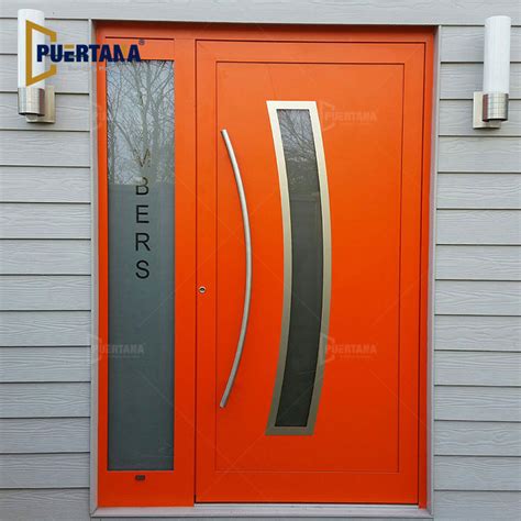 High Quality Security Entry Door Hurricane Proof Aluminum Casement Door