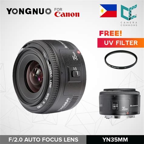 Yongnuo YN35mm f/2 Auto Focus Lens for Canon EF 35mm | Lazada PH