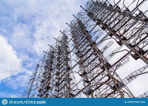 Ancien Radar Militaire De Duga Photo Stock Image Du Syndicat