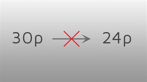 Shooting 30p and exporting in 24p = Bad idea! - YouTube