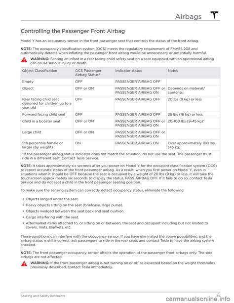 Tesla Model Y 2020 Owner´s Manual 232 Pages