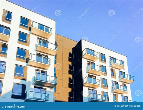 Fragment Modern House Apartment Copy Space Stock Image Image Of House