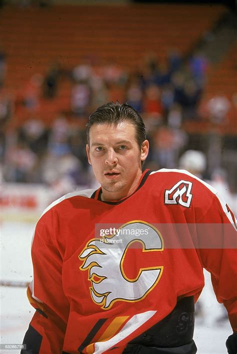 Canadian Hockey Player Theo Fleury Of The Calgary Flames On The News