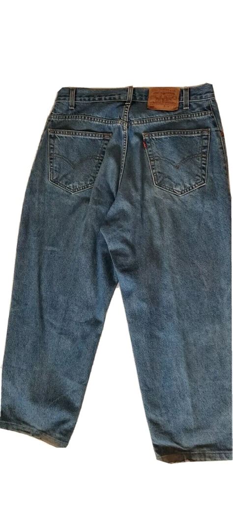 Levis 560 Boot Loose Fit Mens Denim Blue Jeans Mens S Gem