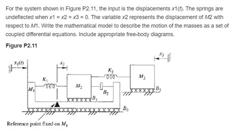 Solved For The System Shown In Figure P The Input Is Chegg