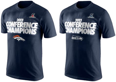 Nike NFL 2013 Conference Champs T-Shirts | SportFits.com