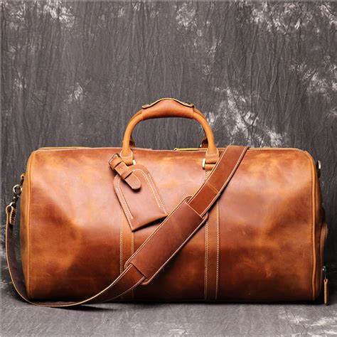 Luxury Mens Leather Duffel Bagel Paul Smith