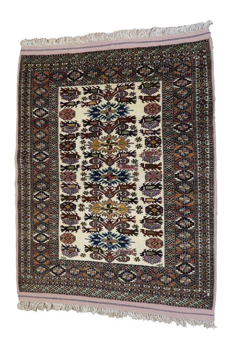 Rare Hand Knotted Afghan Rug | Bijan Rugs